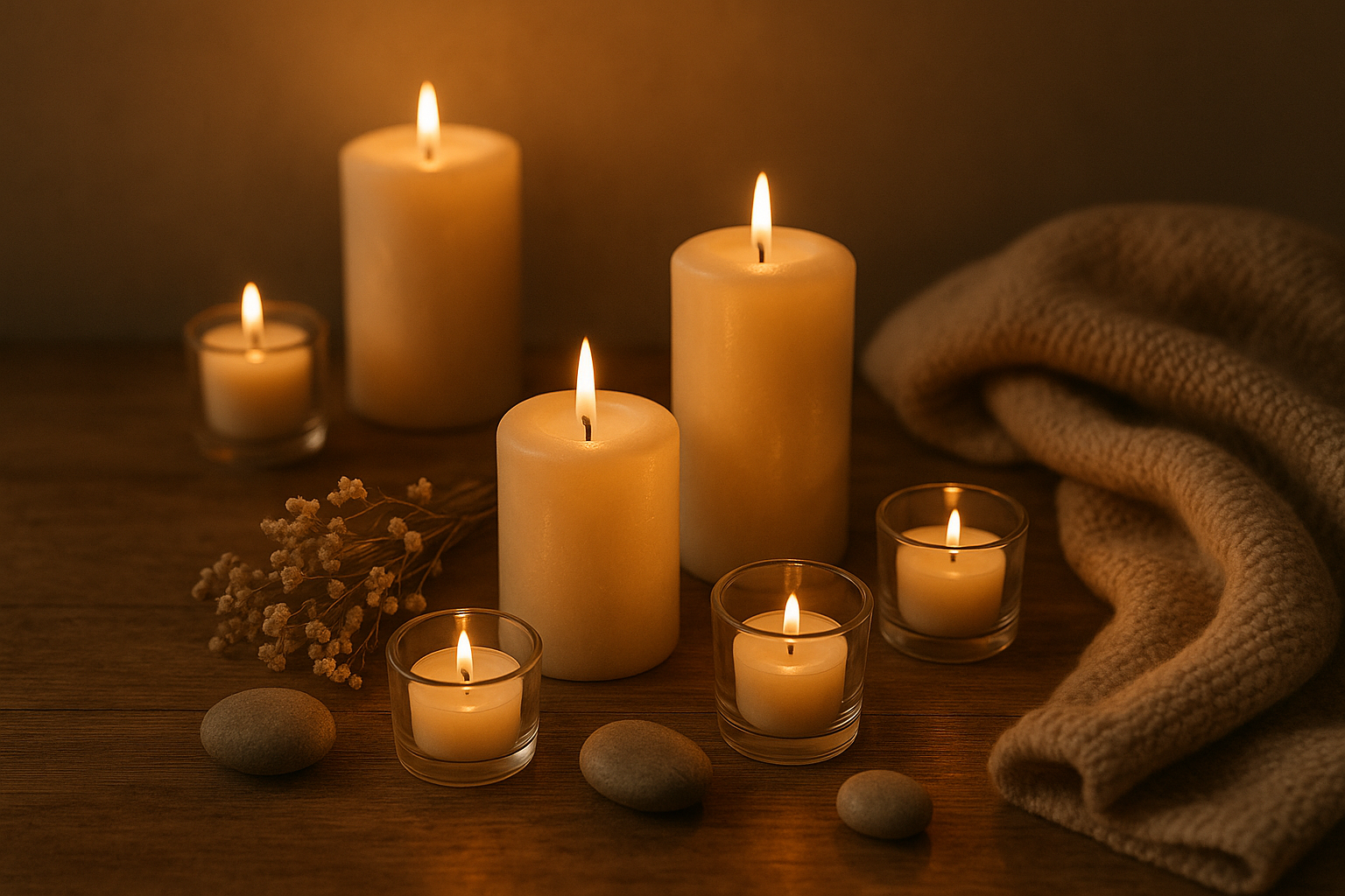 relaxer avec des bougies